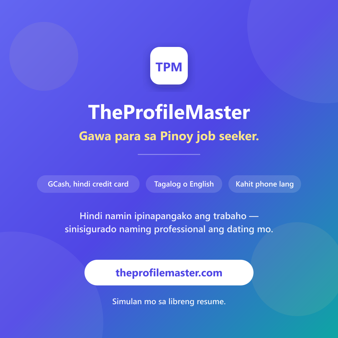 Gawa Para sa Pinoy Job Seeker