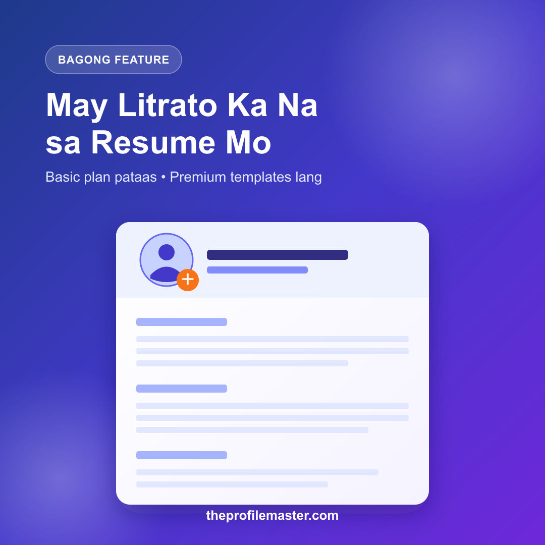 Pwede Ka Nang Maglagay ng Litrato sa Resume Mo