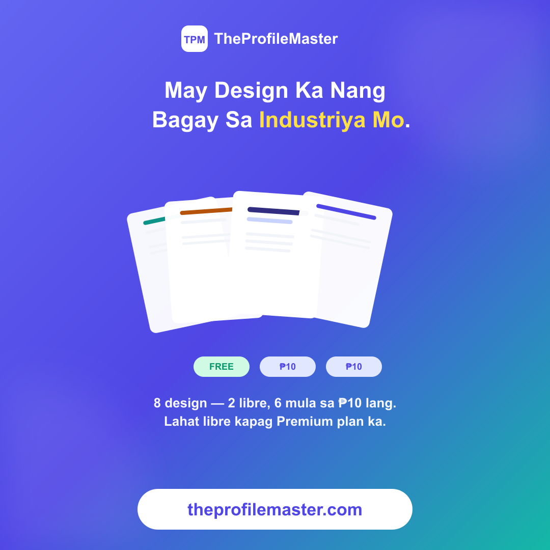 May Design Ka Nang Bagay Sa Industriya Mo